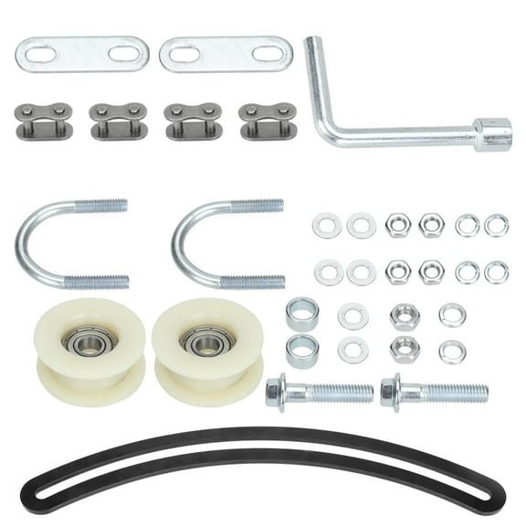 Chain Tensioner Adjuster & Arch Idler Pulley Roller Guide Set for Motorized Bicycle 80cc 48cc 49cc 50cc 60cc 66cc 2 Stroke Engine Gas Motor Mountain Bike Wheel Components Black