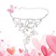 thumbnail image 2 of EeaseMX Cadena de mano de cristal para baile latino, pulsera de cristal de lujo, accesorios de joyería para boda, 2 of 7