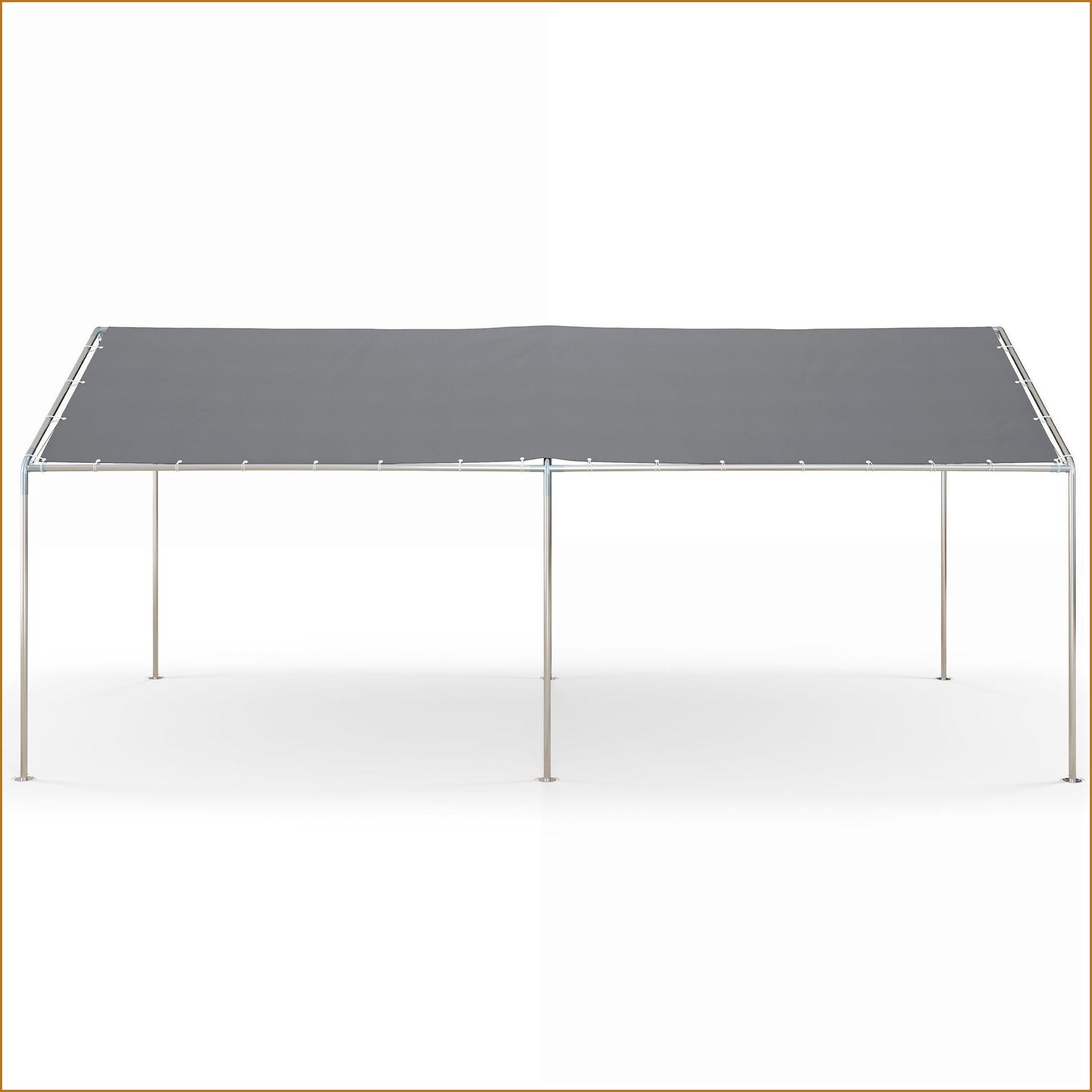 Carports 10'x20' Heavy Duty Outdoor Vehicle Shelter for No-Garage Homes | Gray | Galvanized Steel