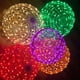 thumbnail image 2 of Cadena de lámparas de bolas de ratán LED por todo el proyecto de iluminación exterior impermeable Sky Star, lámpara colgante de bola de ratán para árbol, 2 of 6