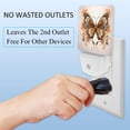 thumbnail image 3 of Butterflies LED Square Night Lights - Energy Efficient and Contemporary Design - for Bedrooms and Hallways - Includes Sensor with Auto on/Off - Easy Installation, 3 of 6