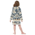 thumbnail image 7 of FORMRS Niños Bathrobe Unisex Hooded Robe Soft Plush Pajamas Sleepwear, Size 2-3T, Winter Village, 7 of 7