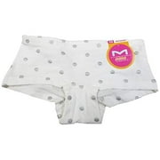 Maidenform Girls' Boyshort Underwear White Glitter Dot Small