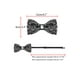 thumbnail image 3 of INSPIRE CHIC Corbata de Moño para Mujeres con Diamantes Finos Brillantes, Collar Ajustable, Corbata de Moño Negra, 3 of 5