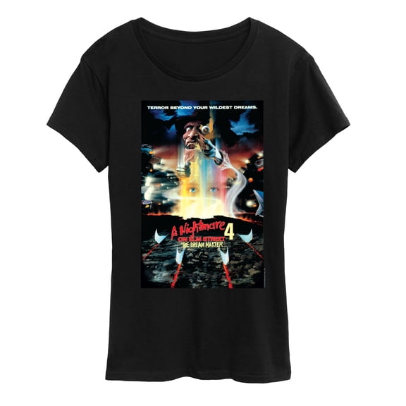 Nightmare On Elm Street - Movie Poster  - Women's Short Sleeve Graphic T-Shirt
