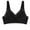 Black, variant on Bigersell Running Sports Bras for Women Summer Plus Size Bras for Women Wireless Training Bra Style B1604 V-Neck No Underwire Bras Hook and Eye Bra Closure Short Size Workout Sports Bras Purple 42