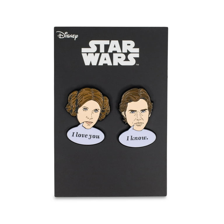 Star Wars Han Solo & Princess Leia Collector Pins | I Love You, I