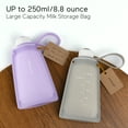 thumbnail image 4 of Momcozy Silicone Reusable Breastmilk Storage Bags for Breastfeeding, 8.5oz/250ml 5Pcs, 4 of 8