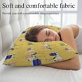 thumbnail image 5 of Yellow Camels Throw Pillow Covers, Modern Watercolor Cute Funny Animals Soft Breathable Pillow Cases with Invisible Zipper for Sleeping, Standard Pillowcases for Couch Bed Sofa Chair 20x26 Inches, 5 of 9