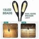 thumbnail image 3 of Rechargeable 12 LED Reading Light/Music Stand, Clip-on Reading Light in Bed, Double Eye Protection, 3 of 4