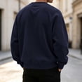 thumbnail image 5 of Thousandth Men's Corduroy Crew Neck Sweatshirt Casual Raglan Long Sleeve Pullover Soft Loose Fit Outerwear for Autumn Winter, 5 of 8
