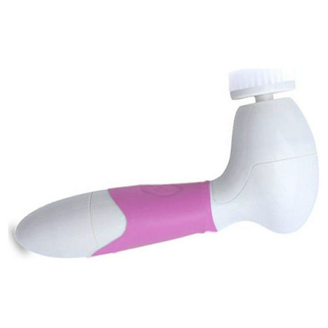 relayinert 4-in-1 Electric Face Cleaning Tool Eyeshadow Eyeliner Makeup Remover Pink