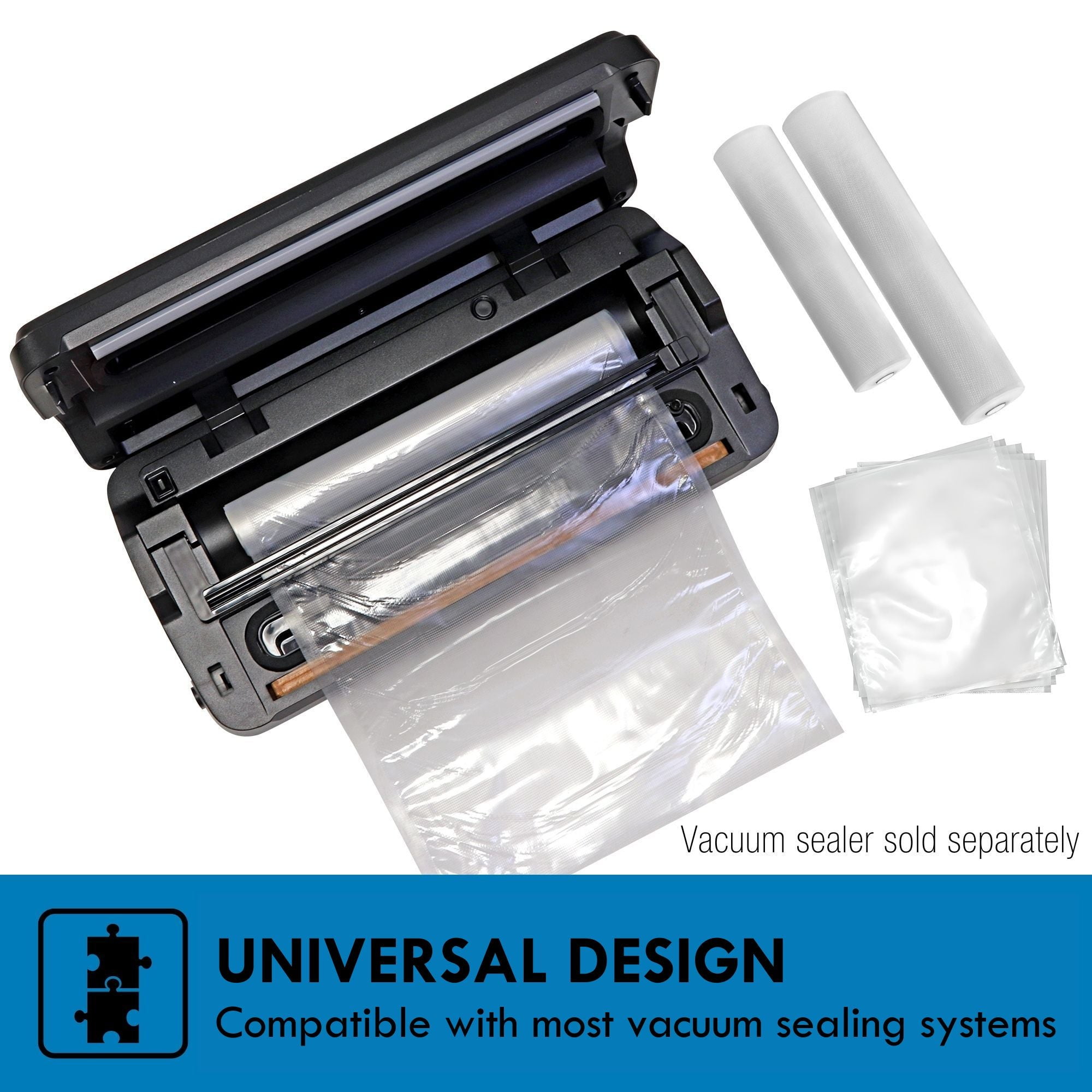 Kenmore Vacuum Sealer Bag & Roll Variety Pack (57 Piece Assortment)