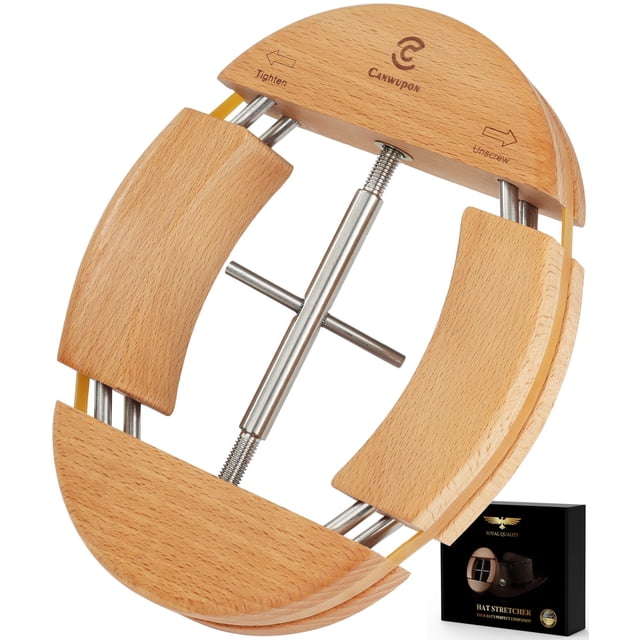 Extensor de sombreros CANWUPON para sombreros de vaquero ajustados, extensor en 4 direcciones