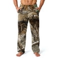 thumbnail image 4 of Havenx Mens Camouflage Pajama Pants Flannel Elastic Pajama Pants with Pockets Straight-Fit Camo Pj Bottoms Lightweight Breathable Comfort Lounge Sleep Pants,Light Gray S, 4 of 6