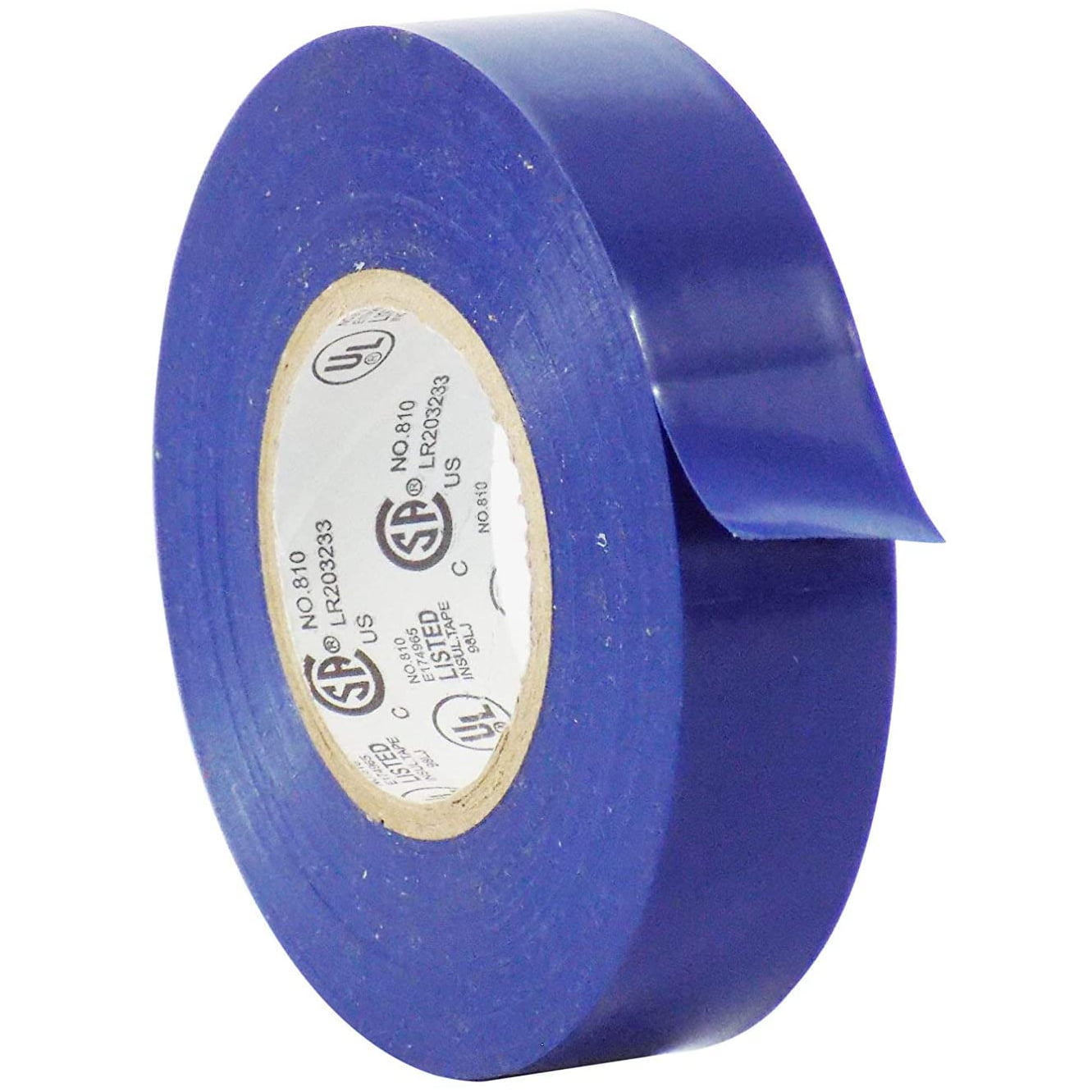 3/4" x 50' FT x 7 MILL UL Listed 10 Rolls Blue PVC Insulated Electrical Tape 