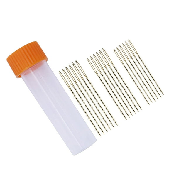 TEHAUX Large Embroidery Needles Set, 18 Pieces Resistant Sewing Needles for Hand Embroidery and Crafting