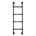 thumbnail image 4 of Wall-Mounted Bed Ladder, 4-Step Bedroom Ladder, Basement Window Well Egress Ladder, Loft Steps Bunk Ladder Stairs for Attic Dorm RV Camper Library Deck, 4 of 13