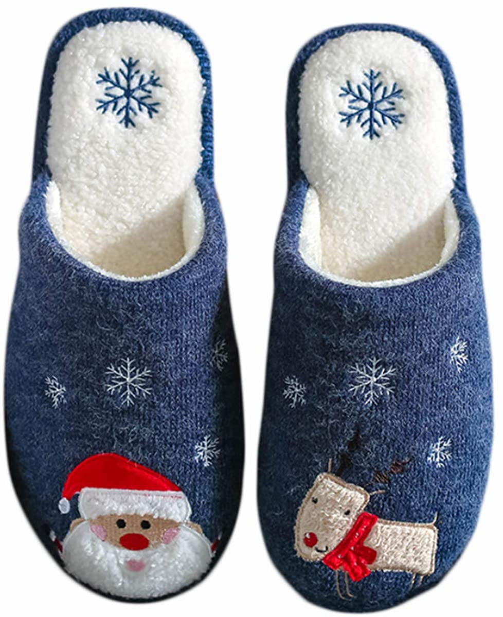 Haute Edition Women's Holiday Scuff Slide On Slippers - .com