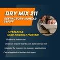 thumbnail image 3 of Mortero refractario Rutland Dry Mix 211 4,5 kg para mampostería, 3 of 6