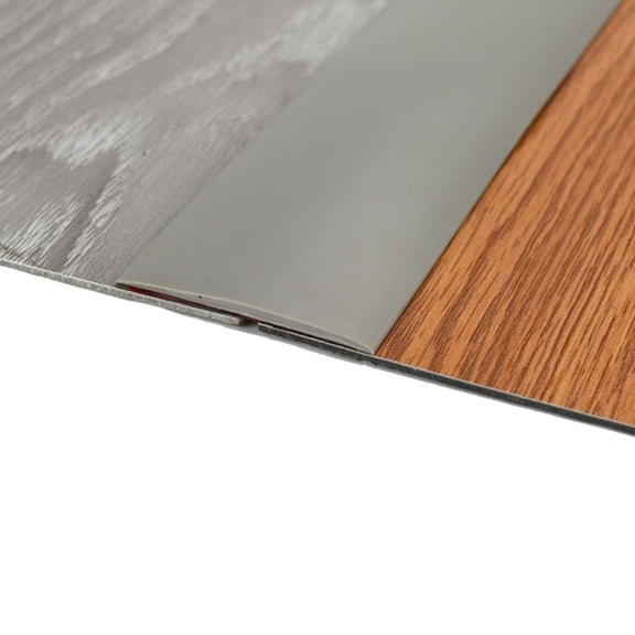 Laminate 2024 Carpet To Tile Wood Grain Cuttable Wear-resistant Flat Divider Strip Threshold Cover Floor Transition Strip Edging Trim Strip GREY