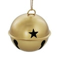 thumbnail image 2 of Haute Decor Jingle Bell Ornaments (large version) - 6 Pack - Burnished Gold, 2 of 5