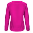thumbnail image 5 of VKEKIEO Sweatshirts Women Crew Neck Long Sleeve Solid Walking Hot Pink Polyester Sweatshirts For Women Loose Fit, 5 of 5