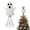 White, variant on Homellea Halloween Bat Tree Topper, Lightweight Spooky Top Ornament for Tabletop Christmas Tree, Mantel Tree, Shelf Display and Halloween Home Decor, Seasonal Home Decoration
