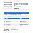 thumbnail image 2 of Valve Cover Gasket Set - Compatible with 1969 - 1974, 1977 - 1997 Ford F-250 1970 1971 1972 1973 1978 1979 1980 1981 1982 1983 1984 1985 1986 1987 1988 1989 1990 1991 1992 1993 1994, 2 of 2