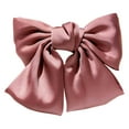 thumbnail image 2 of SDJMa Large Hair Bows Clips for Women Girls Hair Satin Hair Bow Clips Barrettes Large Hair Ribbons Long-tail Cute Aesthetic Hair Accessories Birthday Gifts (Pink), 2 of 4