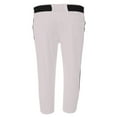 thumbnail image 2 of A4 Womens Adult 100% Polyestersports Athletic Performance Softball Pant With Piping , WHITE/BLACK, X-Large, NW6188, 2 of 2