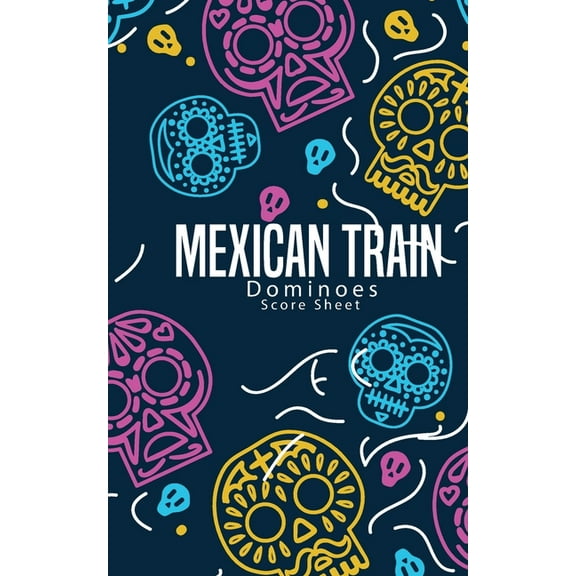 Mexican Train Dominoes Score Sheet: Small size pads were great. Mexican Train Score Record Dominoes Scoring Game Record Level Keeper Book, size 5x8 in
