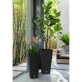 thumbnail image 4 of Veradek Pure Series Midland 26" Plastic Planter Tray - Black, 4 of 6