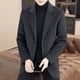 thumbnail image 4 of Ceisia Men's Slim Notched-Lapel Faux-Wool Casual Polyester Blazer Gift, 4 of 6