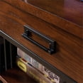 thumbnail image 4 of Leick Ironcraft Wood Foyer Bookcase with Drawer Storage in Brown, 4 of 6