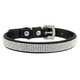 thumbnail image 5 of Large and Small Dog Collars, Adjustable Leather Dog Collars, Dog Collars, Rhinestone Cat Collars/black, 5 of 10