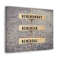 thumbnail image 3 of Inspirational Wall Art New Monday New Goal Motivational Print Ready to Hang Artwork Unframed, 3 of 7