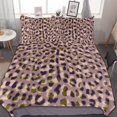 thumbnail image 1 of HAHDAXIA Leopard Print Bedding Solid Comforter Set for All Seasons,3 Pieces(1 Comforter+2 Pillowcases),Soft Microfiber Bedding Set Twin(86"x70"), 1 of 7