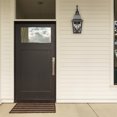 thumbnail image 4 of Outdoor Wall Light Fixtures, Waterproof Exterior Wall Sconce Porch Lights, Matte Black Outdoor Wall Lantern with Clear Glass, Outside Wall Mount Lighting for House, Garage, Front Door (1 pack), 4 of 10