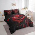 thumbnail image 3 of Homewish Valentine'S Day Theme 7-Piece Twin Bedding Sets,Romantic Red Rose Bedding Comforter Set,Chic Flower Floral Sheet Sets For Adults,Ultra Soft Home Decor Reversible, 3 of 8