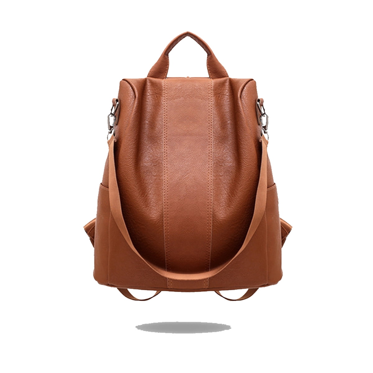 ladies faux leather backpack