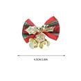 thumbnail image 3 of FastXmas Christmas Mini Red Bows Crafts Ornament,1.8 Inch Tiny Christmas Hanging Bows for Present with Bells,Handmade Bowknot Ornament for Christmas Tree,Wreaths Hanging Decoration Gift for Friends, 3 of 3