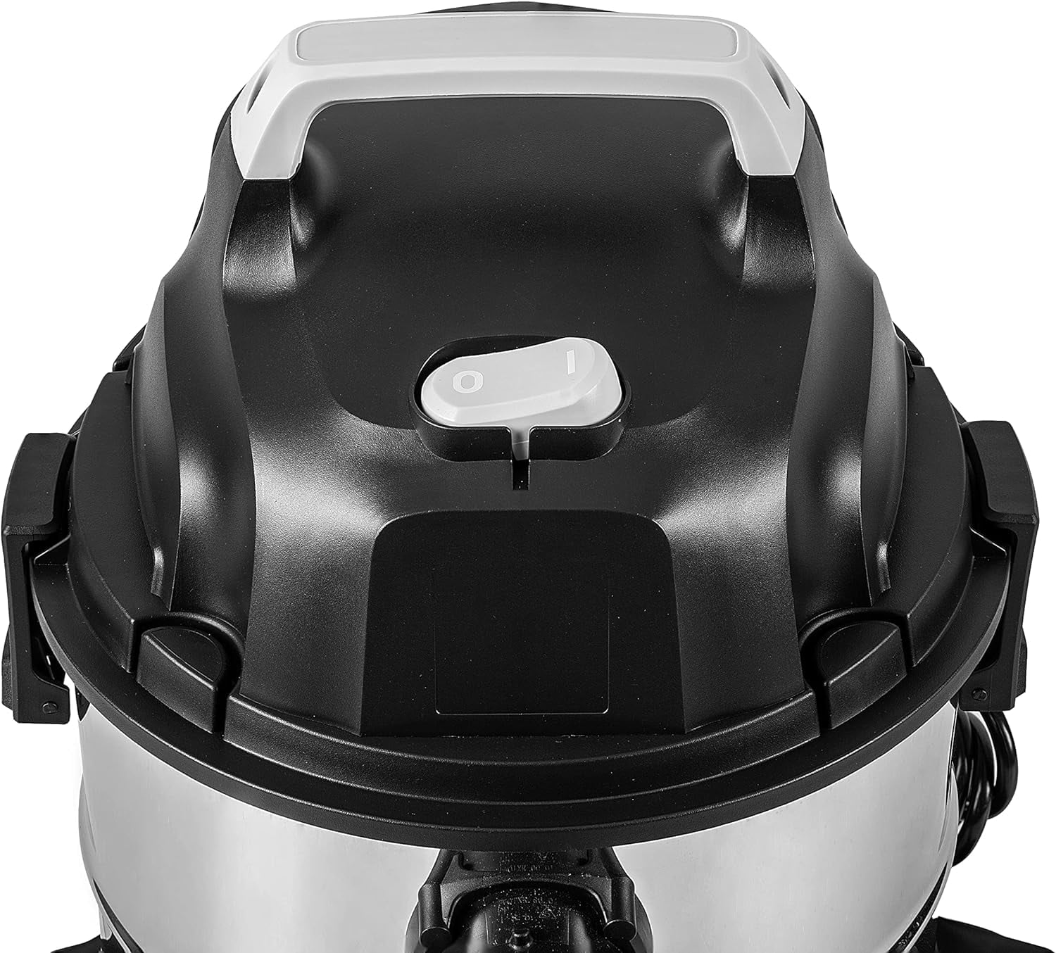 Wet Dry Shop Vacuum Cleaner, 4 Gallon, 3 HP Stainless Steel, Grey/Black