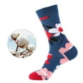 thumbnail image 2 of Bibifish Geometric Print Socks For Mens Womens Novelty Mid Calf Socks Colorful Floral Printed Socks Funky Unisex Crew Socks, 2 of 5