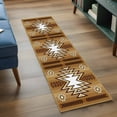 thumbnail image 3 of 2'x6' Rug Runners for Hallways Kitchen, Brown Southwest Non Slip Entryway Beside Floor Carpet Runner, Western Rustic Ethnic Mexican Aztec Washable Laundry Room Bedroom Throw Rugs Mat for Family Pet, 3 of 8