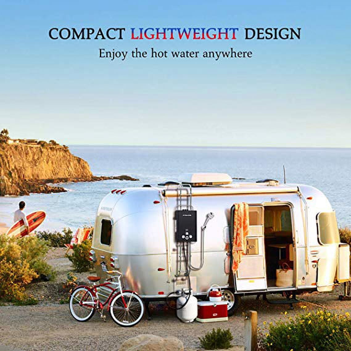 Gasland BE158B 1.58GPM 6L Outdoor Portable Gas Water Heater - Walmart.com