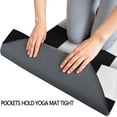 thumbnail image 3 of Black and White Checkered Pattern Hot Yoga Mat Towel Non Slip for Hot Yoga - Quick-Drying Yoga Mat Cover with 4 Corner Pockets with Travel Bag - Hot Yoga Towel Non Slip 74"x26", 3 of 6
