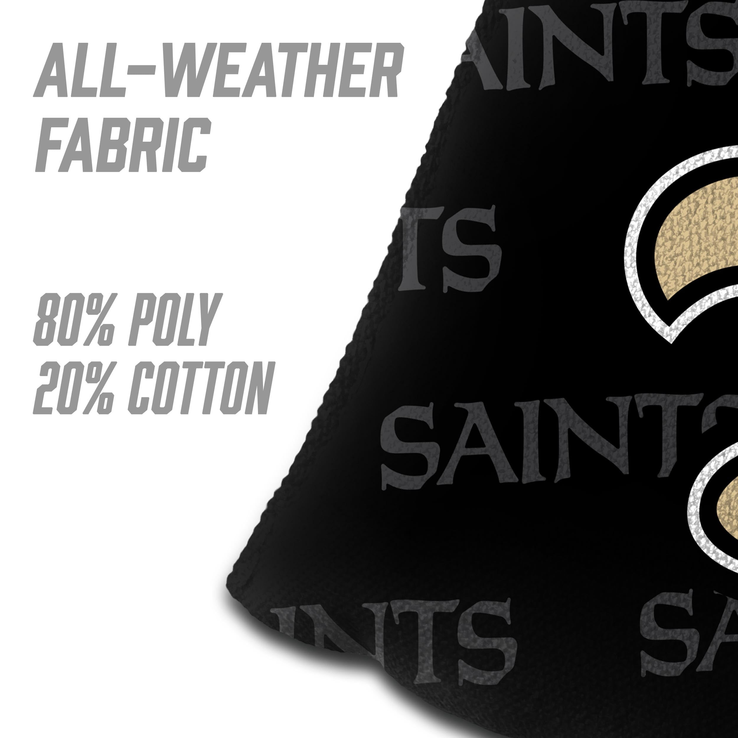 NFL New Orleans Saints Cornhole Bags - 4PK - Black