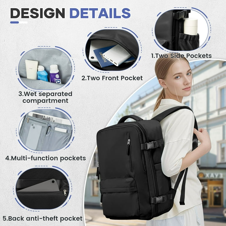 Airback Travel Backpack with Vacuum Seal Compression, Vacpack