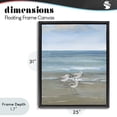 thumbnail image 4 of Stupell Industries Rustic Lodge Three Shorebirds & Gentle Waves Black Floating Frame Canvas Art, 25 x 31, by Nan, 4 of 8